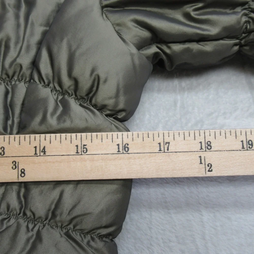 The North Face Down Jacket Womens Medium Green 600 Insulated Quilted Puff THICK - Picture 12 of 14